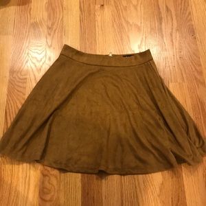 Suede skirt
